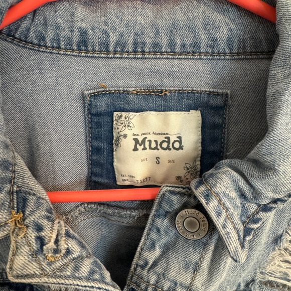 Mudd Light Blue Ripped Denim Jacket - Picture 4 of 4